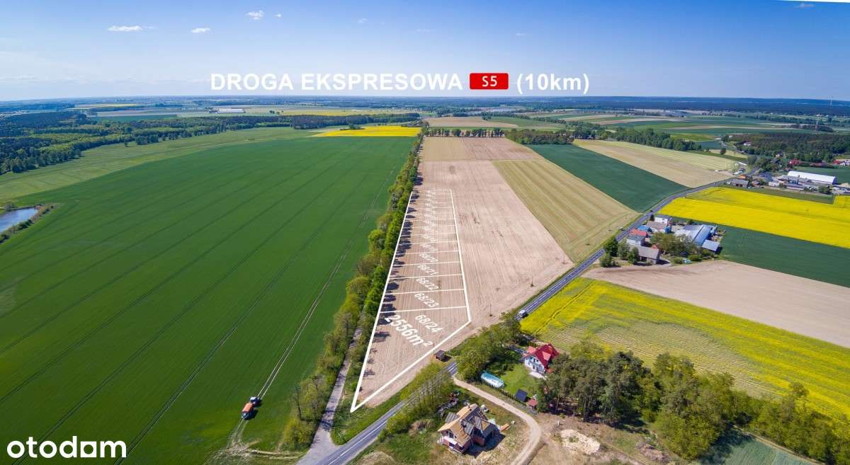 DZIAŁKI BUDOWLANE NA SPRZEDAŻ - BLISKO MOSINY 120 zł/mkw!-3