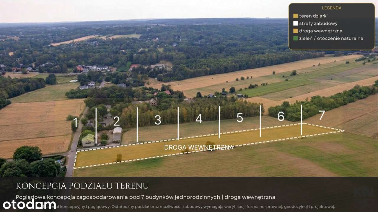 Warunki zabudowy- 7 domów jednorodzinnych-5