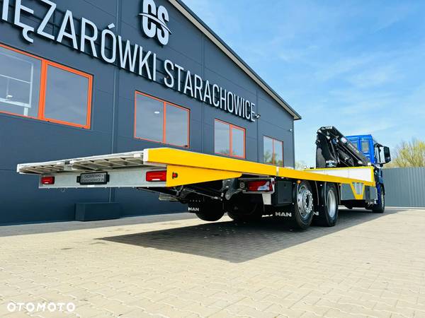 MAN MAN TGS TGX 26.360 E5 laweta uniwersalna 10m + Dźwig HDS HMF 1420 K2 / do przewozu kontenerów / pomoc drogowa / platforma / kran krane dzwig hds żuraw - 15