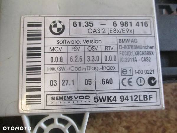 MODUŁ KOMFORTU CAS 2 BMW E87 E90 E91 6981416 - 2