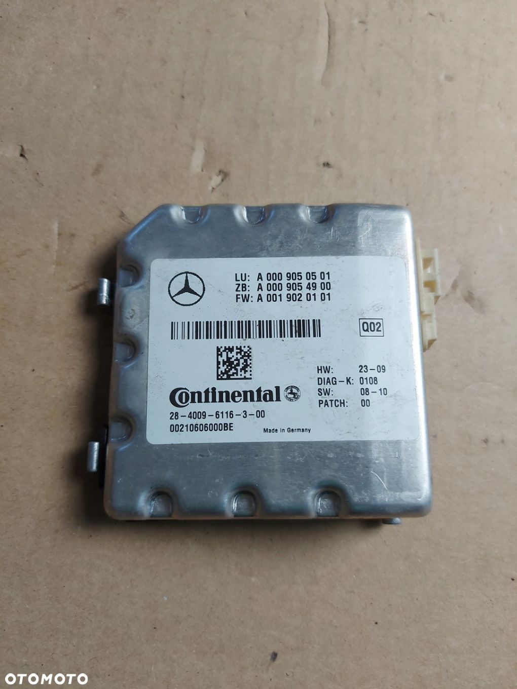 MODUŁ STEROWNIK KAMERY MERCEDES E W212 A0009050501 - 1