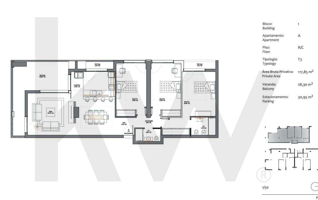 Apartamento T3 Novo / Moderno em  Pombal - Grande imagem: 5/6
