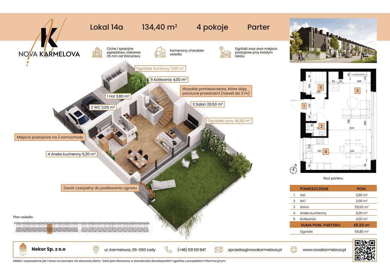 4-pokojowy dom 90m2 + ogródek Bez Prowizji - Pełny obrazek: 2/9