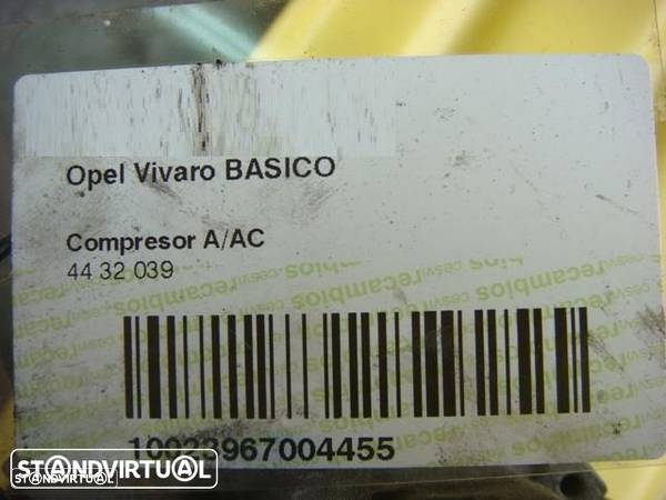 Compressor AC Opel Vivaro - 6