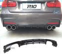 DIFUSOR PARA BMW F30 F31 11-18 PRETO BRILHANTE ABS - 1