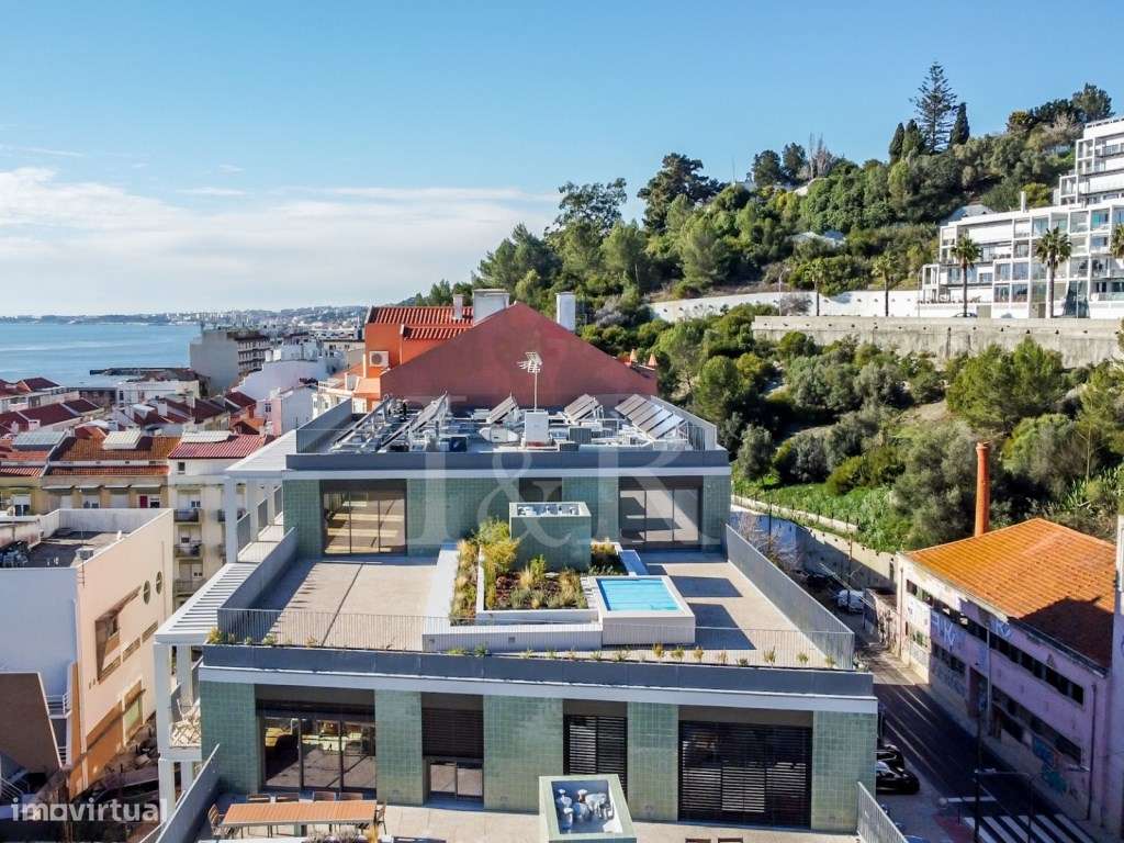 Penthouse T4+1 com terraço, piscina e vista rio no Dafundo, Oeiras-37