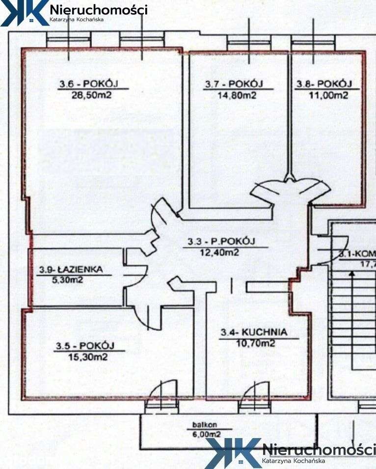 Balkon, 4 pokoje, ogrzewanie gazowe, Wolności!-16