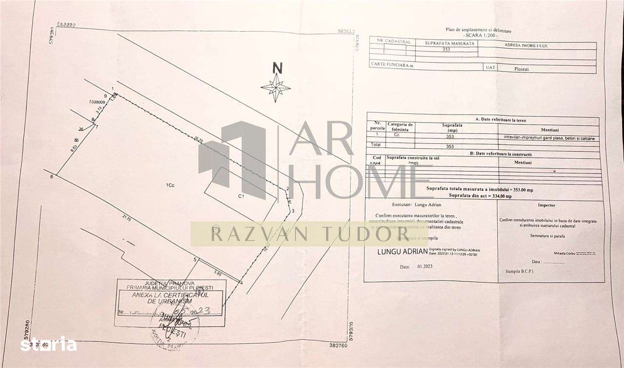 Teren intravilan 353mp , Ploiesti , central - Imagine principală: 5/7