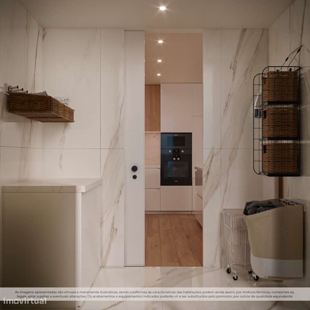 T2 Novo C/ Varanda e Lugar de Garagem na Trofa - Grande imagem: 5/43