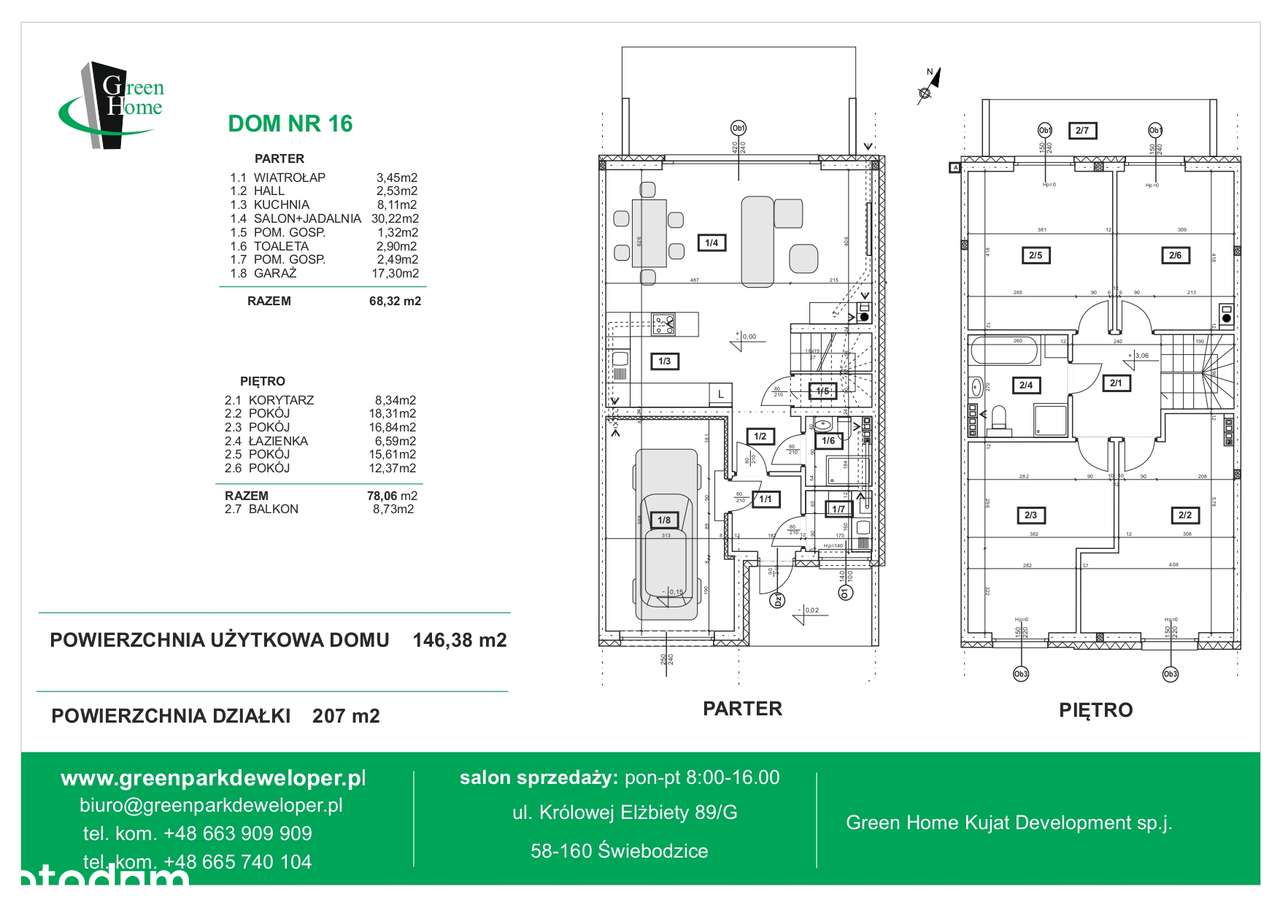 Dom jednorodzinny w zabudowie szeregowej - Pełny obrazek: 3/3