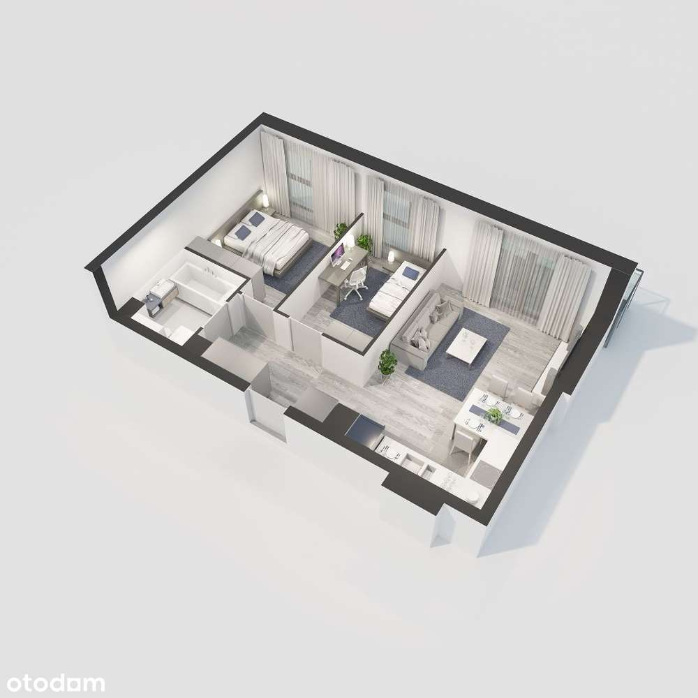 Mieszkanie 50,07 m2 + skrytka 3,01 m2 | C3/4 - Pełny obrazek: 2/8