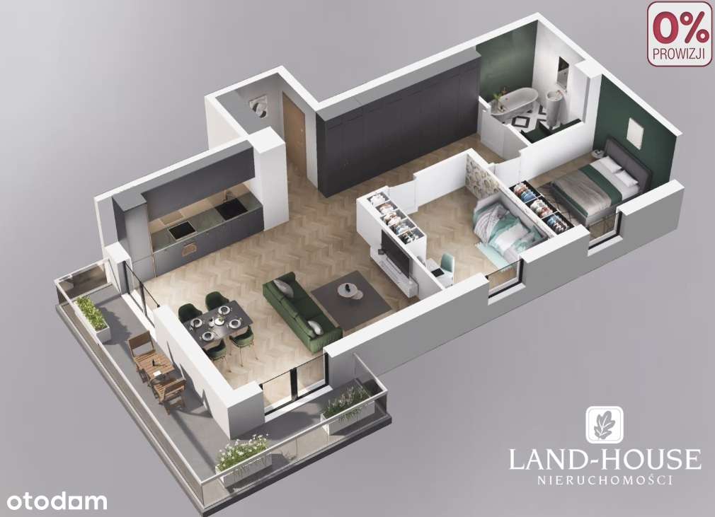 Nowe mieszkanie - 3 pokoje z dużym balkonem - Pełny obrazek: 2/12