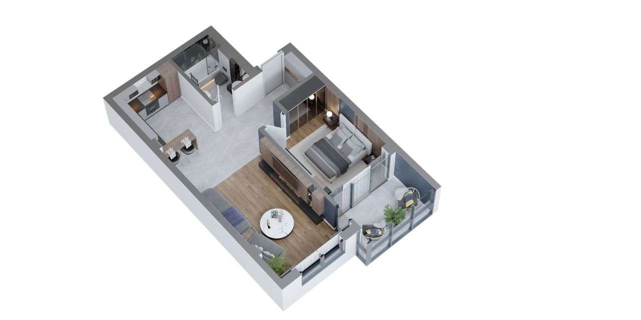 Comat Towers, Ap. 2 Camere, 59 mp, Zona Păcurari – Dacia - Imagine principală: 5/20