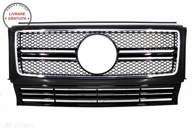 Grila Centrala Mercedes G-Class W463 (1990-2012) G65 Look Negru Lucios Edition- livrare gratuita - 1