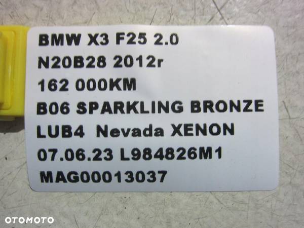 BMW X3 F25 2.0 X4 PÓŁOŚ TYLNA LEWA 33207598037 - 5