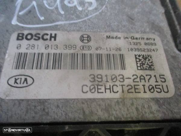 Centralina 391032A715 0281013399 KIA PRO CEE D 1  PHASE 1  2008 1.6 CRDI 115CV 3P PRETO BOSCH - 2