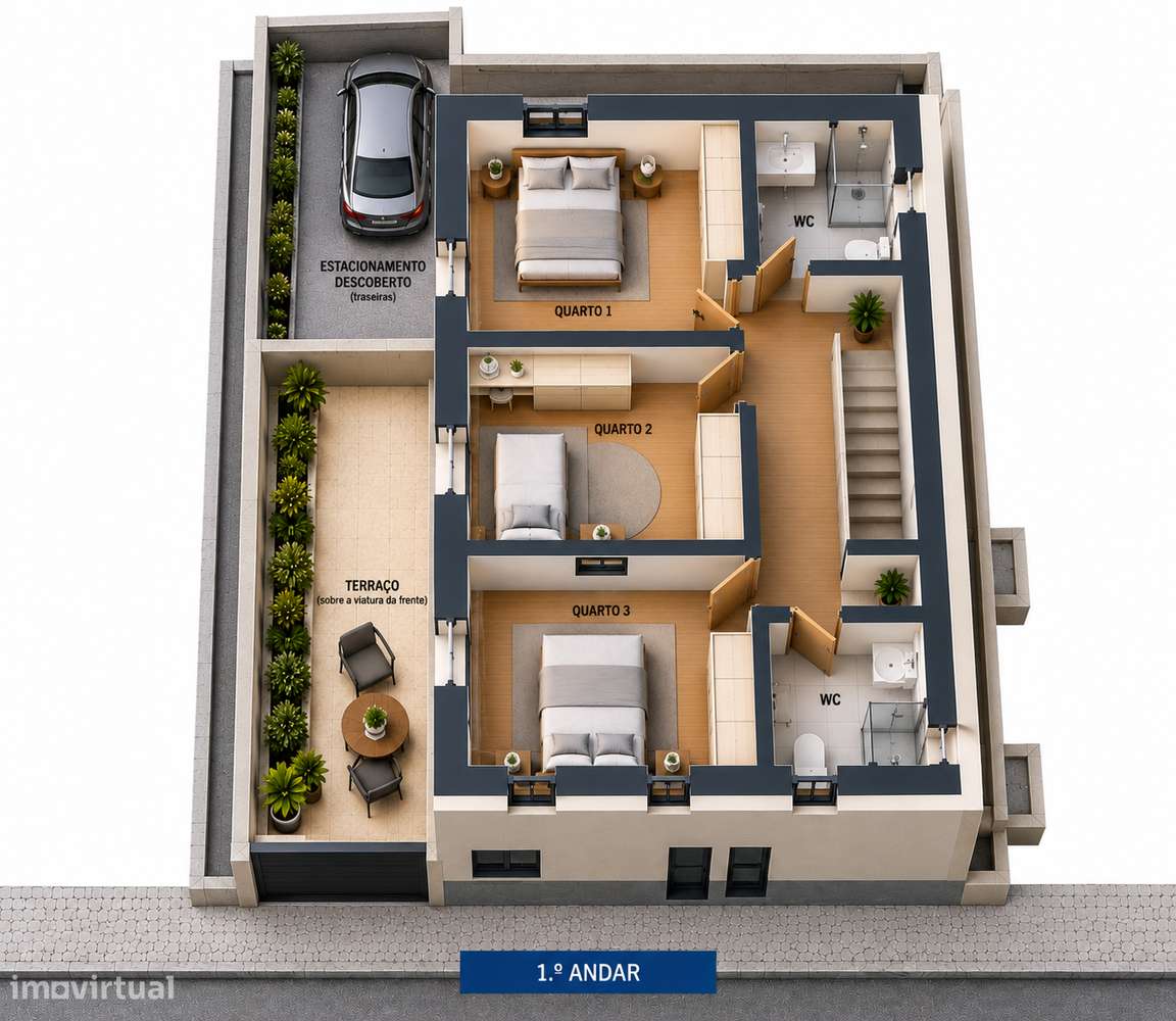 Moradia Geminada V4 de Arquitetura Moderna | Entroncamento-2