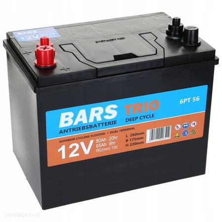 Akumulator Bars Trio 12V 80Ah GR24 Dual Terminal - 1