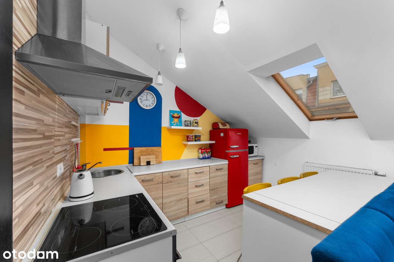 Kawalerka 22 m2 z wysoką antresolą 10 m2, klimatyzacja, Dąbrowskiego 4 - Pełny obrazek: 5/18