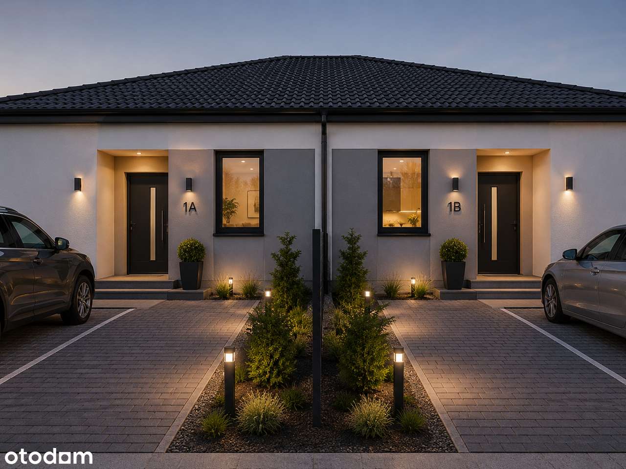 Nowy bliźniak dwulokalowy -Stan deweloperski- 105,5 m²-Działka 650 m²