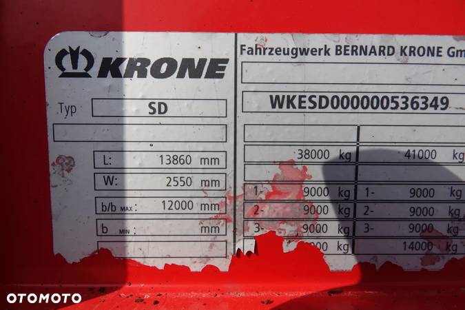 Krone KRONE FIRANKA STANDARD / SAF / SPROWADZONA / 2012 rok / - 23