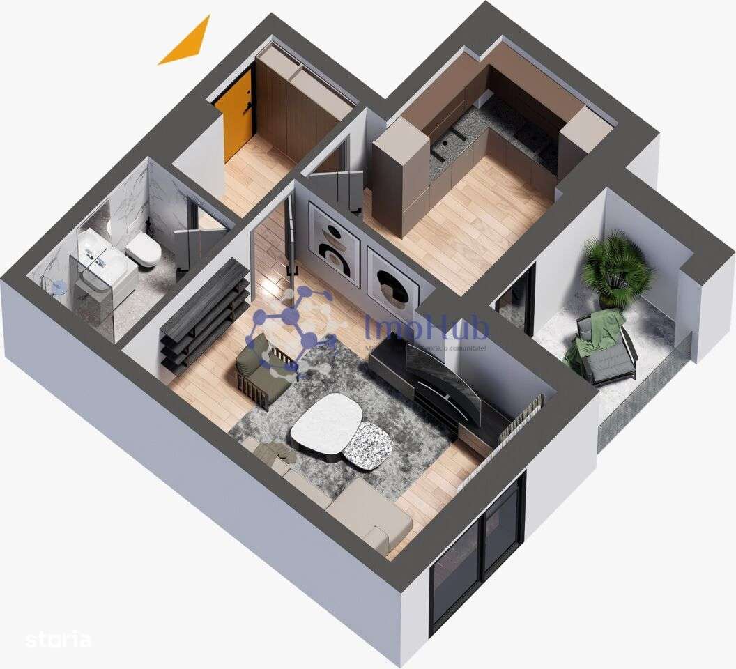 Apartament 1 camera  Nou CUG - Imagine principală: 3/7