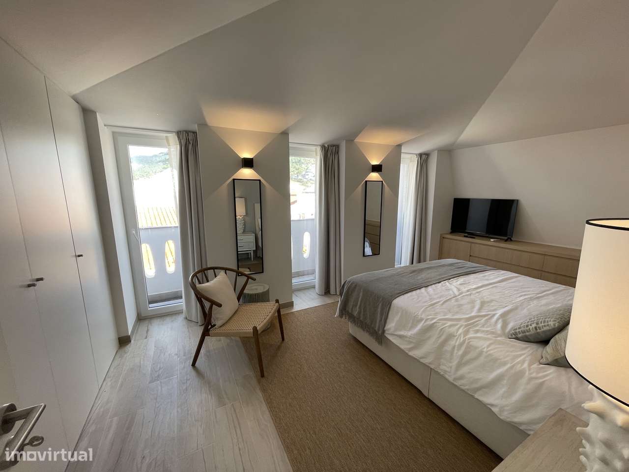 Apartamento T2 novo terraço vista mar perto da praia Sesimbra-15