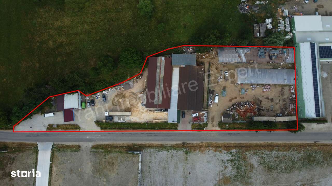 Teren + Hale Industriale de închiriat în comuna Domnești, jud Argeș. - Imagine principală: 5/20