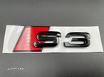 Set embleme Premium Audi S3 Negru / Roșu - 7