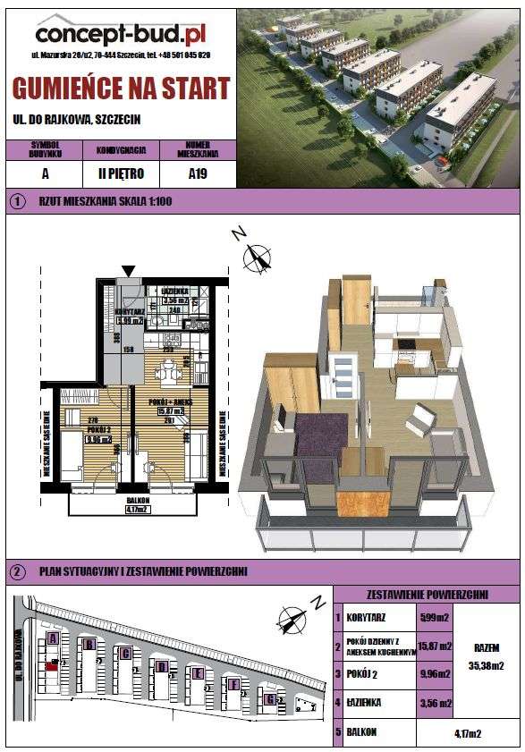 2 pokoje na Gumieńcach! Świetna lokalizacja, pewna inwestycja. - Pełny obrazek: 4/4