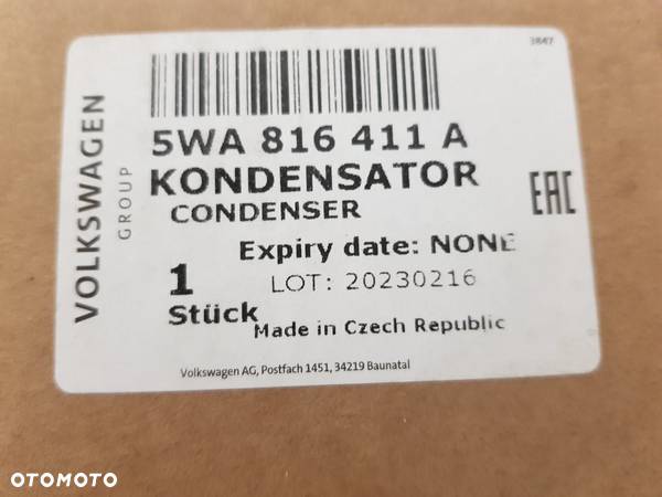 VW SKODA SEAT CHŁODNICA KLIMATYZACJI 5WA816411A NOWA oryginał - 3