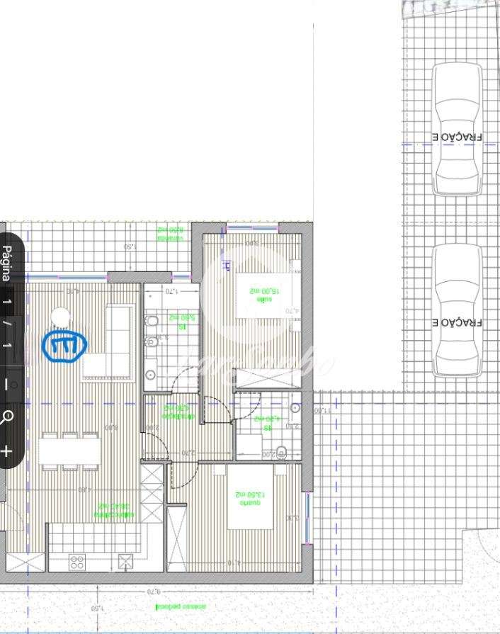 Apartamento T2 novo com jardim-7