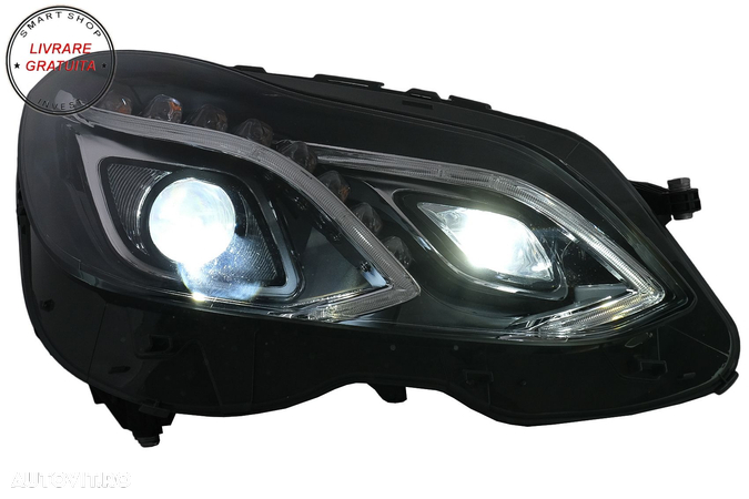 Faruri LED Mercedes E-Class W212 (2009-2012) Facelift Design- livrare gratuita - 11