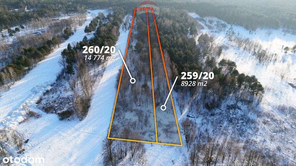 Działka rolno-leśna na sprzedaż, 2,3766 ha, Mariew
