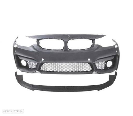 PARA-CHOQUES FRONTAL PARA BMW F32 F33 F36 13-18 LOOK M4 SRA PDC NEVOEIRO + SPOILER LIP - 2