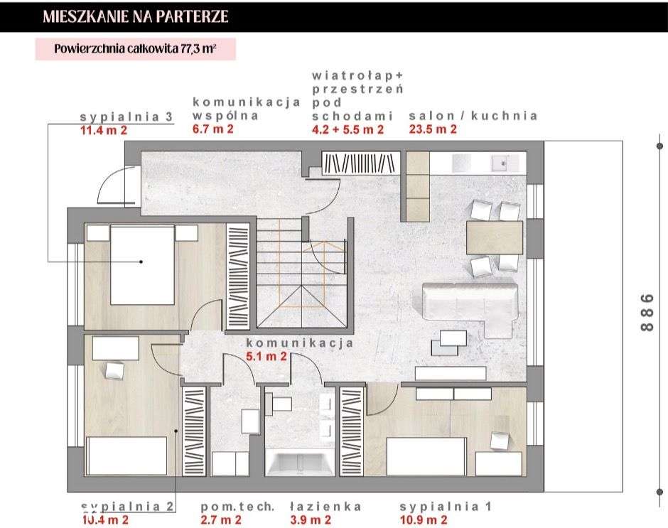 Nowe apartamenty w centrum Tarnowskich Gór-3