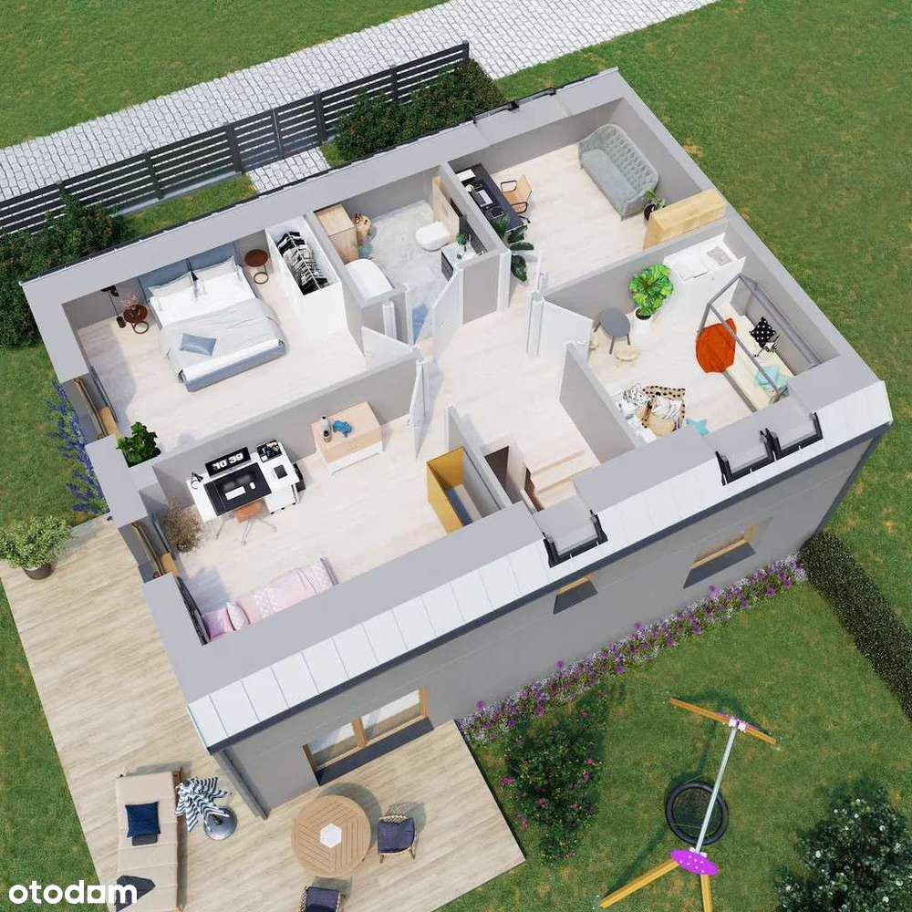 Dom 133 m², nowoczesna klasyka, jezioro, szkoła, sklep, szynobus - Pełny obrazek: 4/20