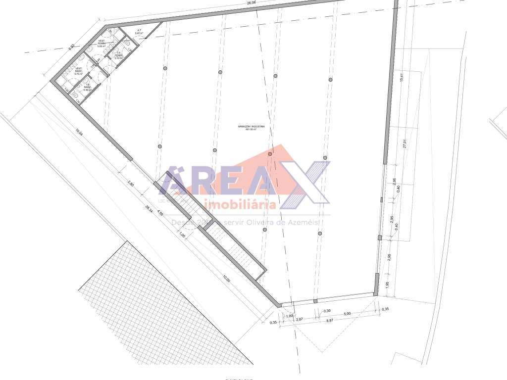 Terreno com projeto para pavilhão - Área de terreno: 1466m2-9