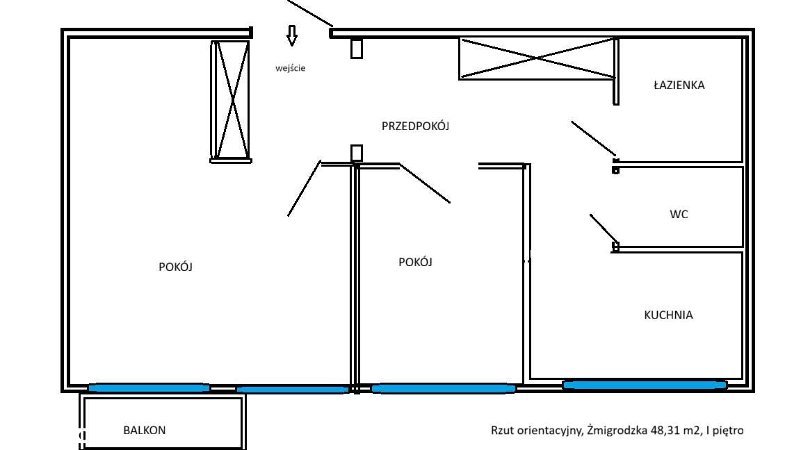 Karłowice - Polanka, I piętro, możliwe 3 pokoje-2