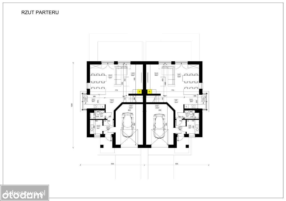 Nowoczesny bliźniak w Mordarce z widokiem na góry-14