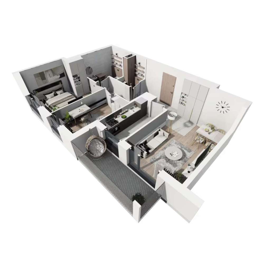 OSOBNA KUCHNIA Jasne 59m Mieszkanie JEŻYCE - Pełny obrazek: 4/13