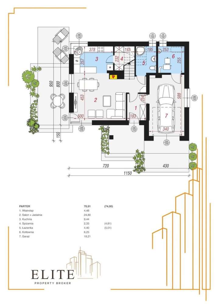 Dom 4-Pokoje | 117,41 m² Pow. Użytkowej | Taras | - Pełny obrazek: 2/4