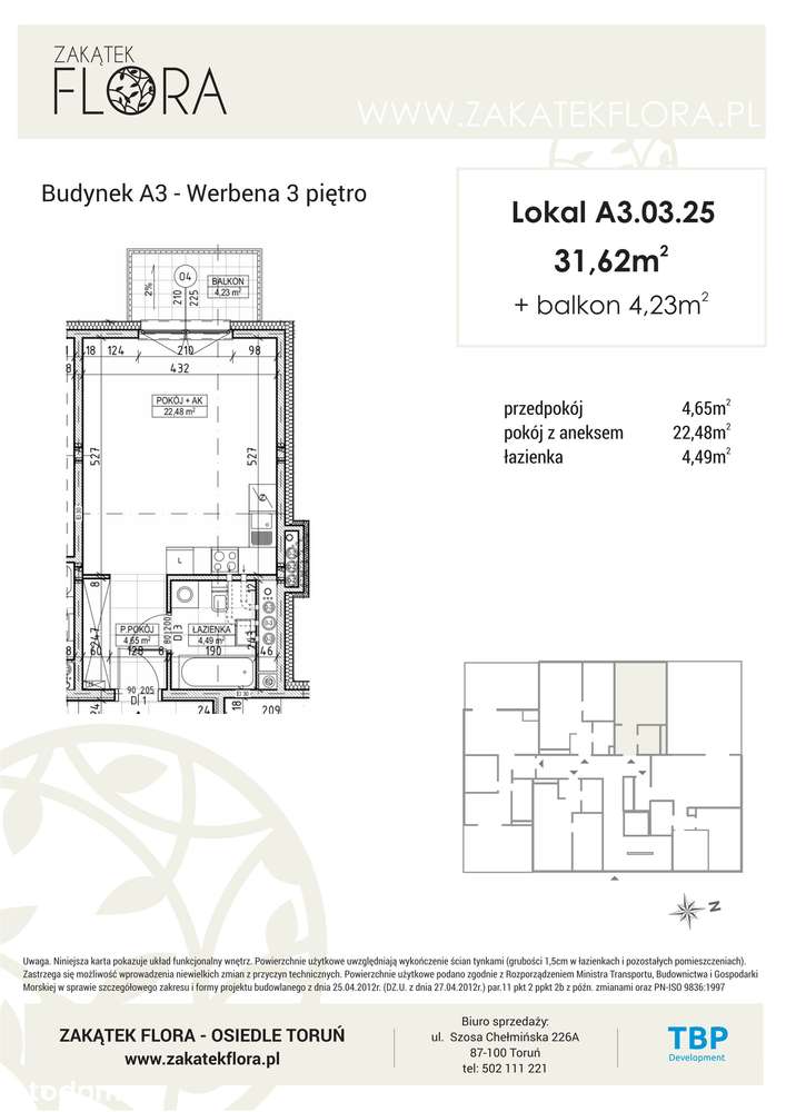 Gotowe do odbioru, małe mieszkanie na Wrzosach w super okazyjnej cenie - Pełny obrazek: 5/7