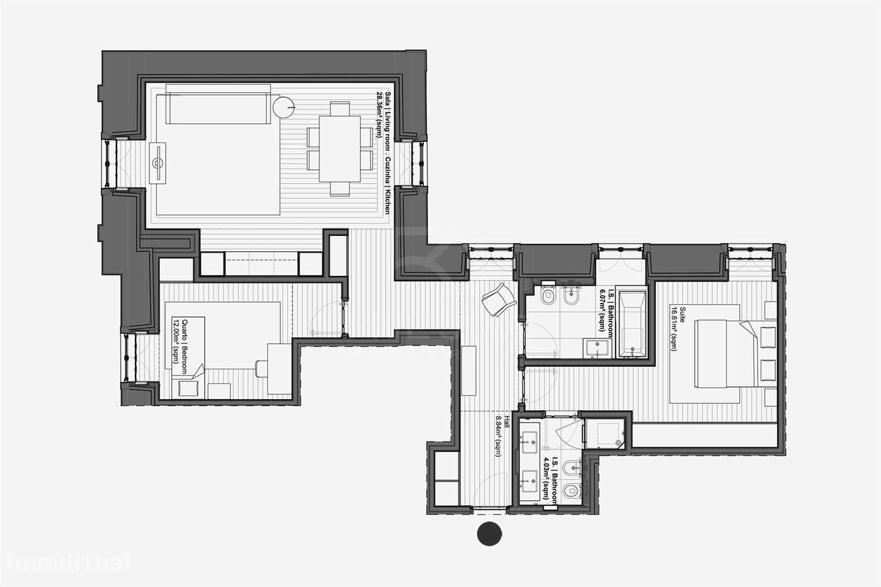 T2  | Condomínio de Luxo | Lisboa Centro | Av Duque de Loulé-30