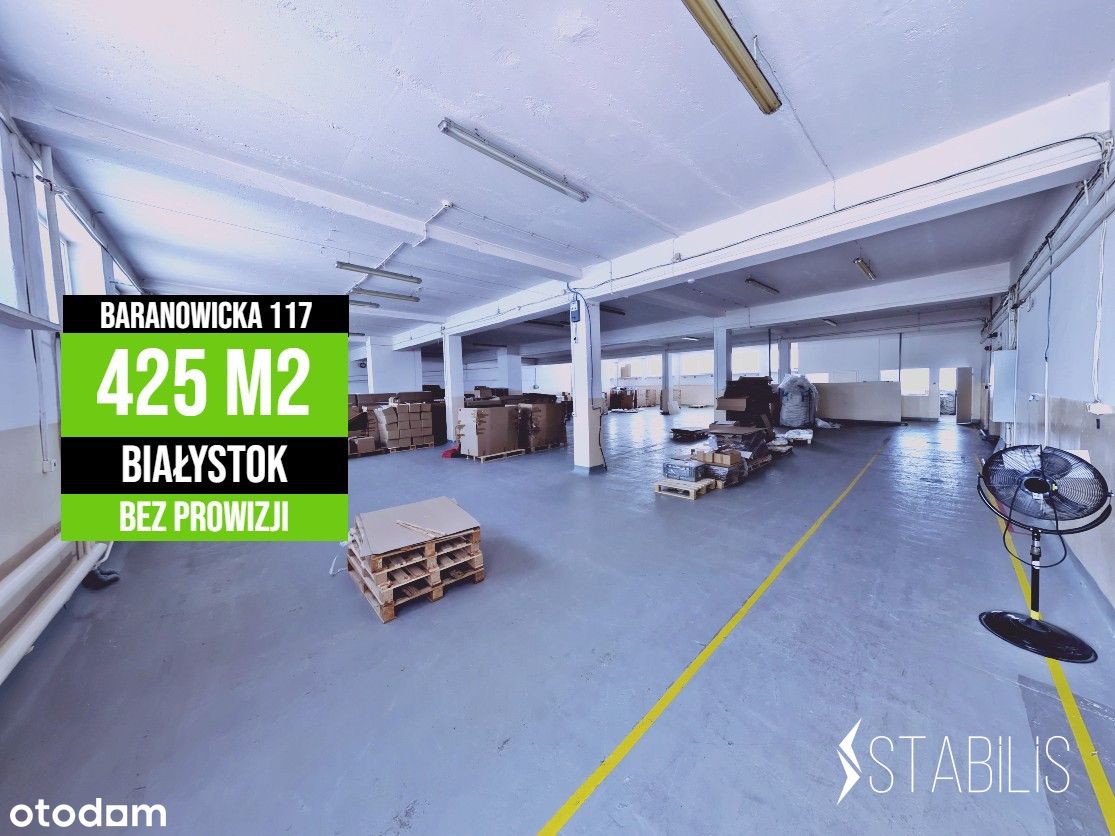 Lokal Magazynowy / 425m2 / Baranowicka