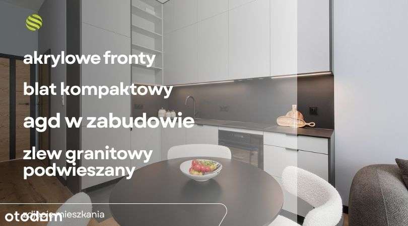 Loftowe 3 pokoje z 2 ogródkami | 51 m² | Młyny Mogilska-1