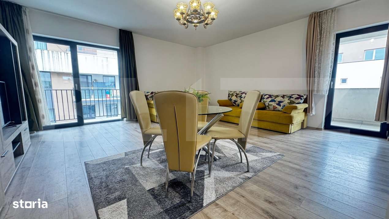 Apartament cu 2 camere, open space, zona Coresi Mall - Imagine principală: 3/19