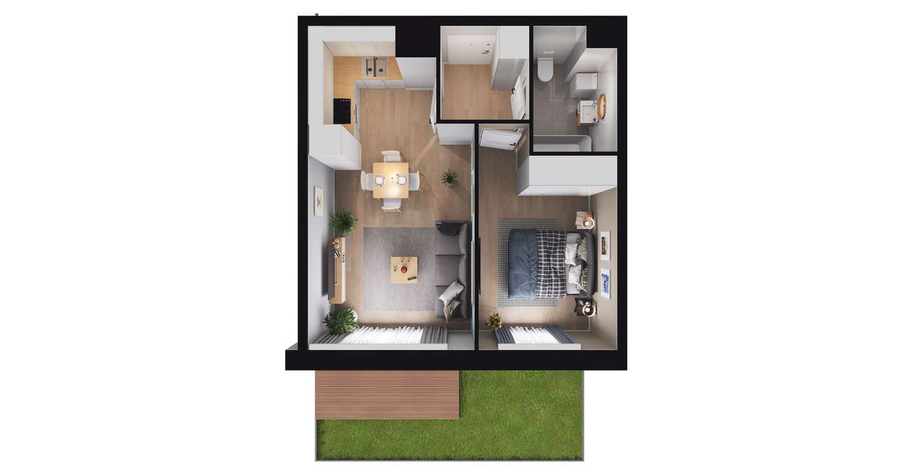 Nova Daliova | mieszkanie 2-pok. | B2.34 - Pełny obrazek: 3/9