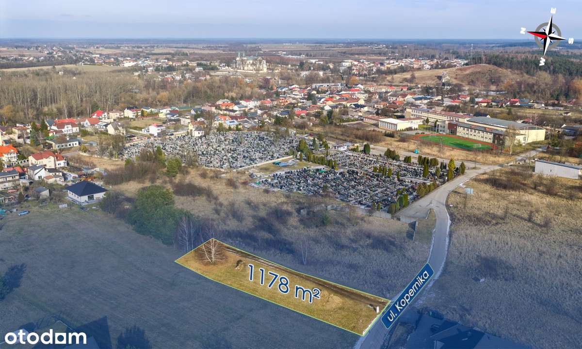 Działka 1178 m² Mstów – budowlana ul. Kopernika - Pełny obrazek: 2/7