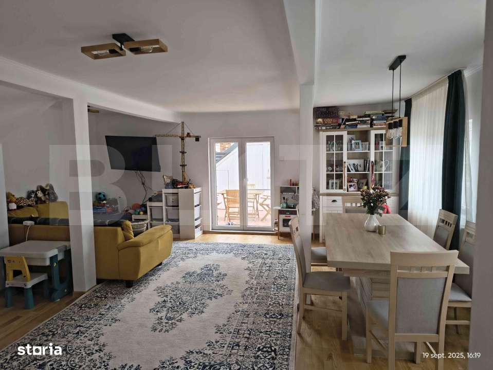Apartament tip vila, renovat complet, cu terasa si parcare – Baciu R